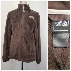 The North Face Osito Sweater Jacket Sz S Full Zip Sherpa Fleece Chocolate Brown